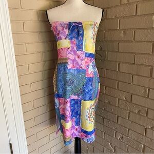 Vintage 90s Y2k Barbie Stretch Mini Dress Trashy Party Going Out Sorority Size S